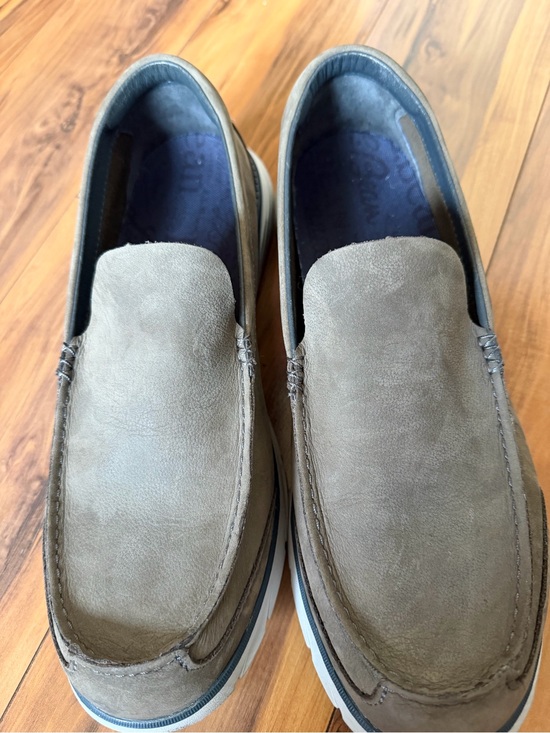 L.L.Bean Men\'s Kennebec Casual Slip-On Suede Loafers in Taupe main image 10